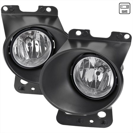 SPEC-D TUNING 06-08 FORD F150 FOG LIGHTS WITH WIRING KIT AND SWITCH - CLEAR LENS, PK  2 LF-F15006COEM-HZ